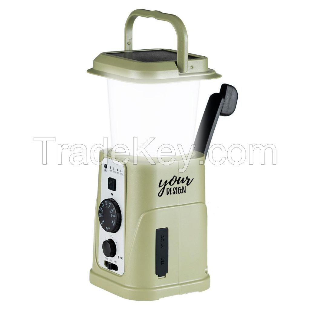 Multi-functional Hand Crank Camping Light