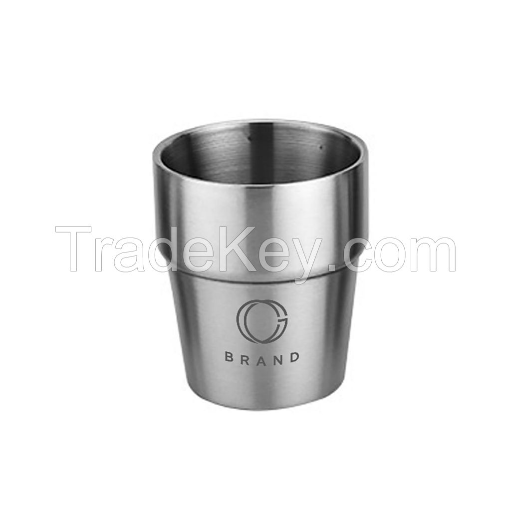 9 oz. Stackable Double Wall Stainless Steel Cup