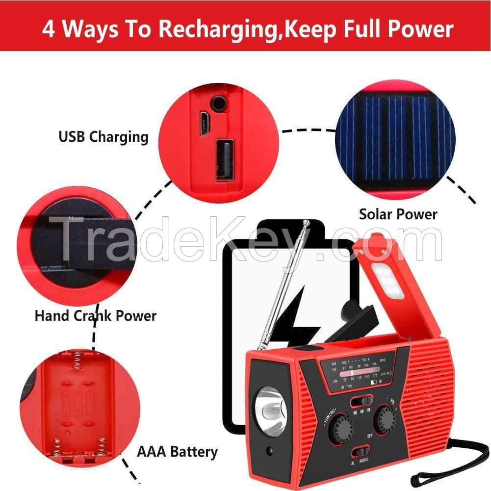 Emergency Solar Hand Crank Portable Radio