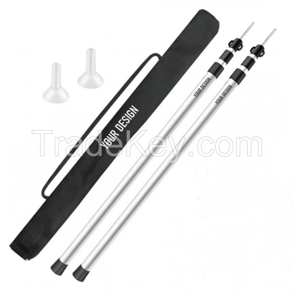 Adjustable Camping Tarp Poles Set