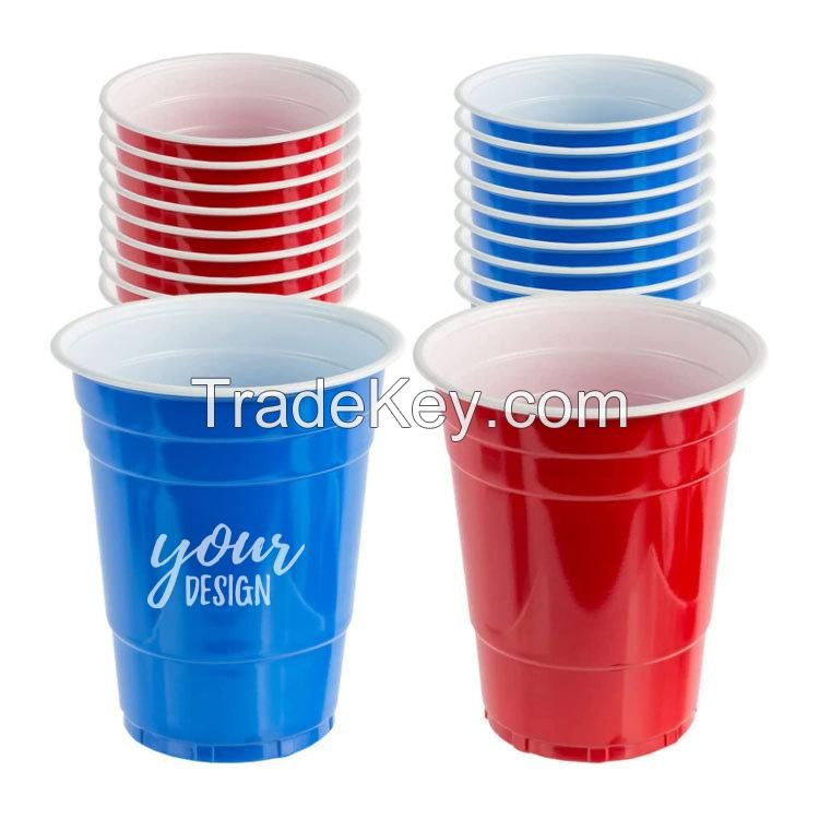 Custom 16 oz. Disposable Beer Pong Party Cups