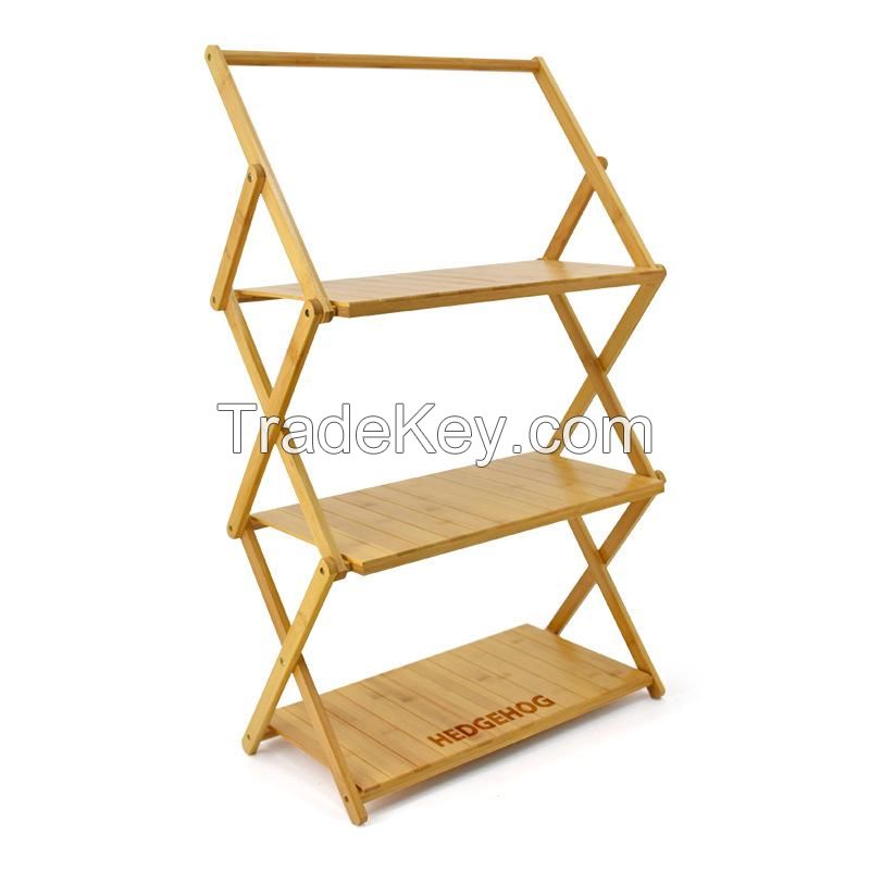 4 Layers Bamboo Plant Folding Frame