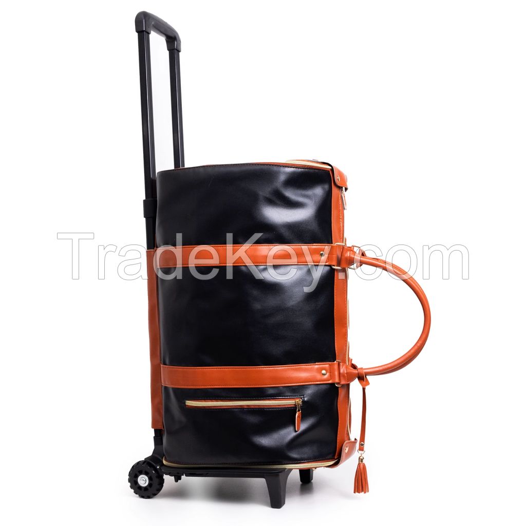 Travel Wheeled Garment Bag With Shoe Compartment