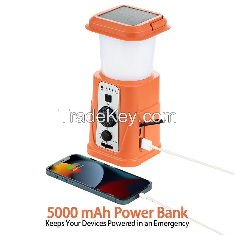 Multi-functional Hand Crank Camping Light