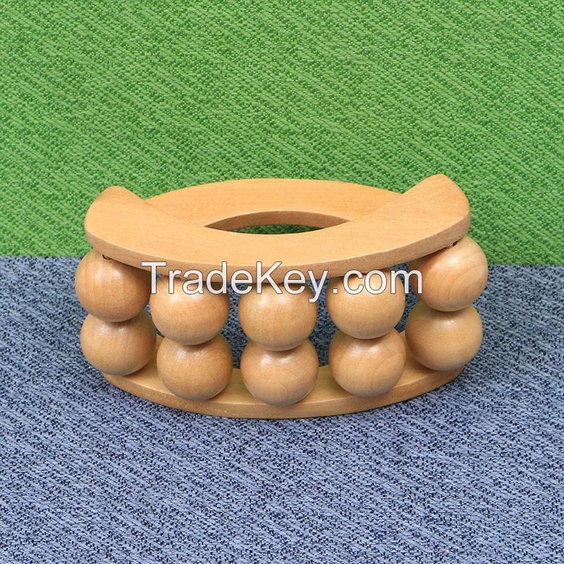 Wooden Rolling Ball Back Massager