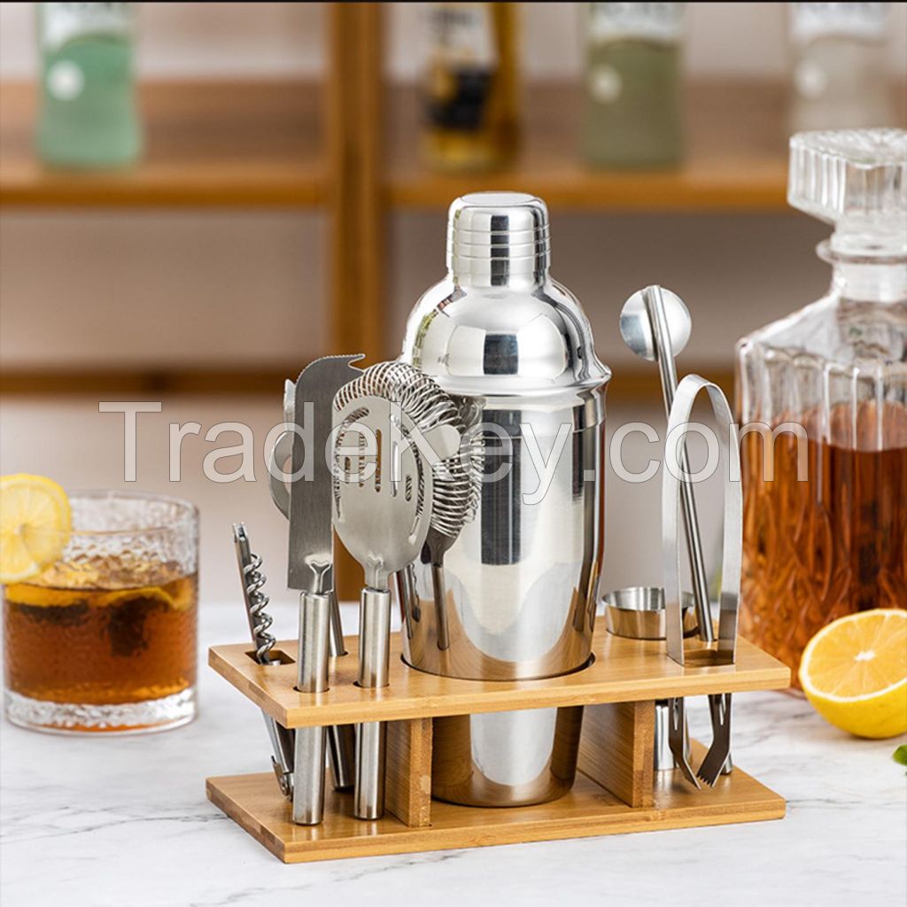 8pcs Stainless Steel Bartender Kit