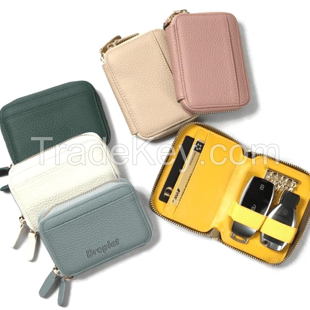 Portable PU Key Holder Wallet