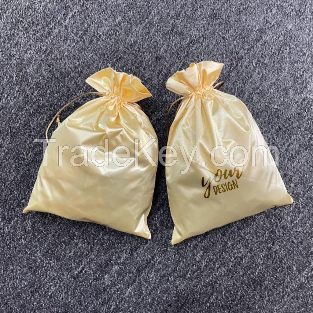 Custom Satin Drawstring Bag