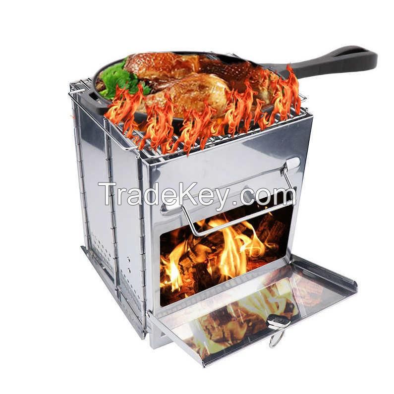 Foldable Stainless Steel Wood Burning Fire Pit