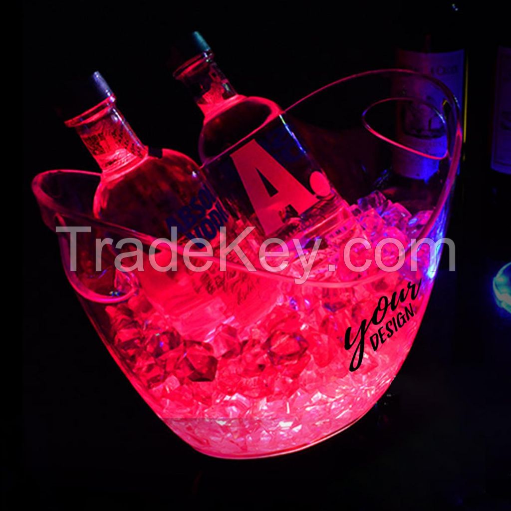 LED Ice Bucket With Handles