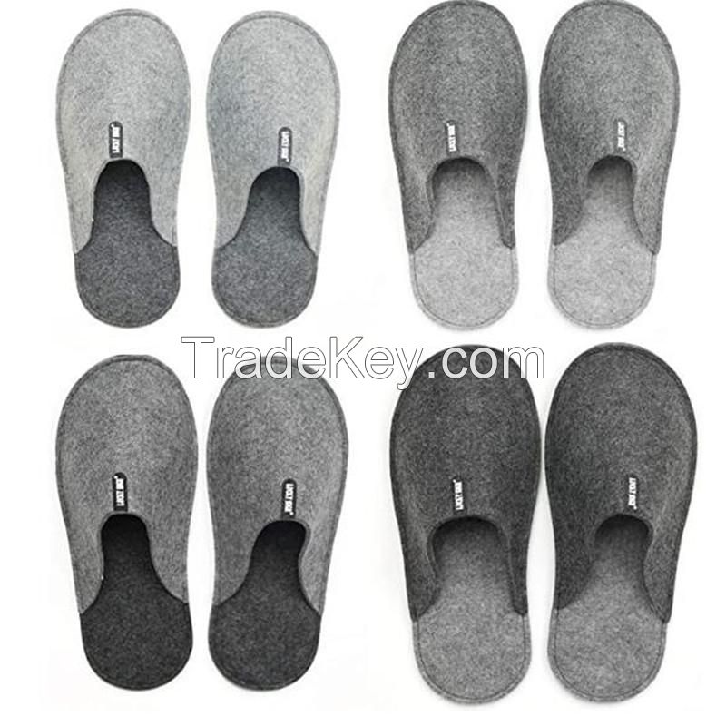 Custom Non-Slip Felt Slippers