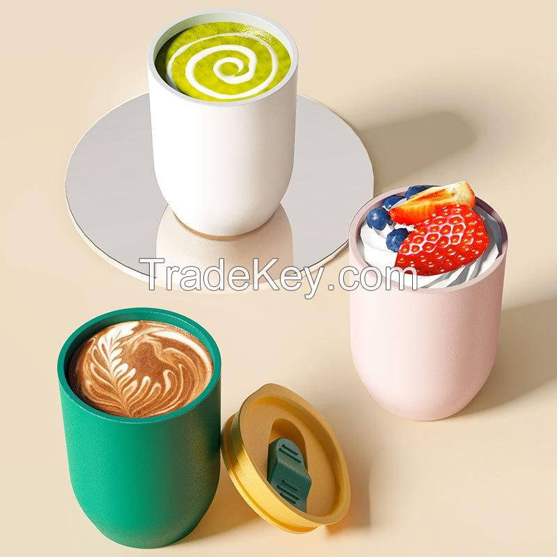 12oz. Plastic Egg Shaped Tumbler With Lid