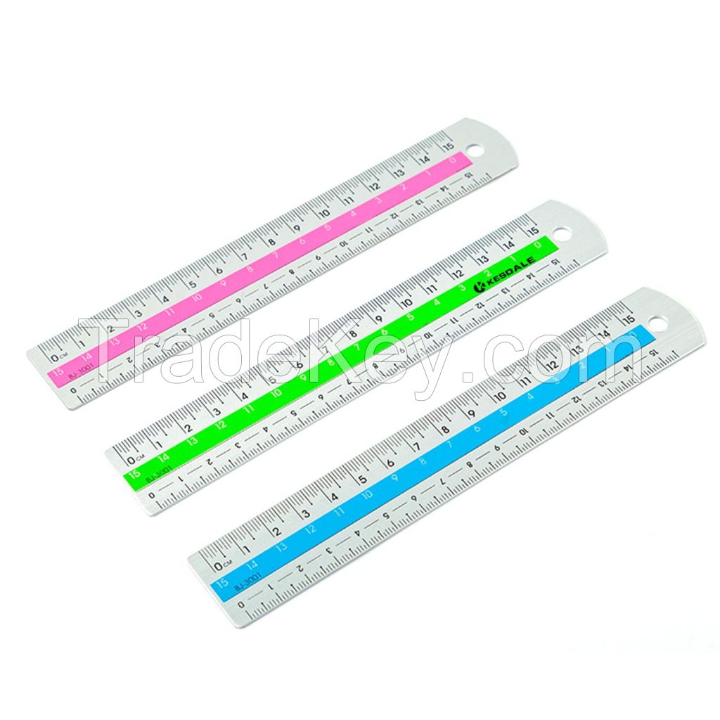 6 Inch Color Cente Aluminum Alloy Ruler