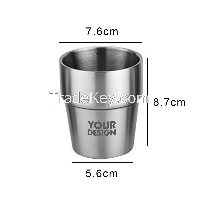 9 oz. Stackable Double Wall Stainless Steel Cup