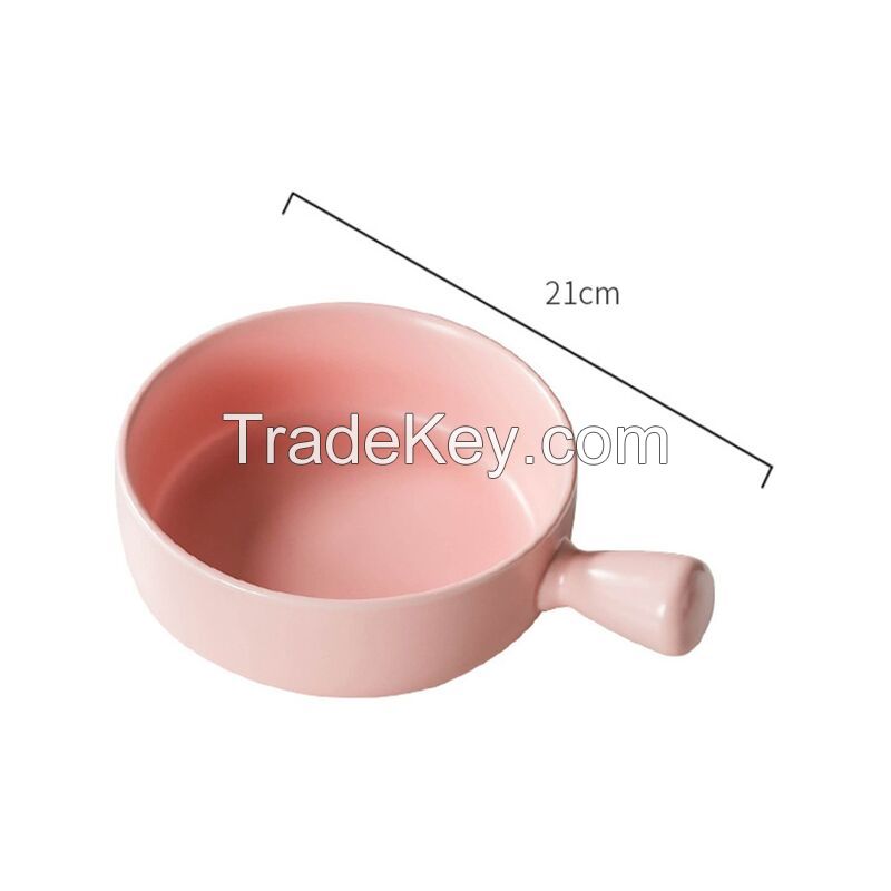 Ceramic Bowl With Handle