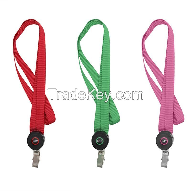Print LED Light Up Lanyard With Badge Clip