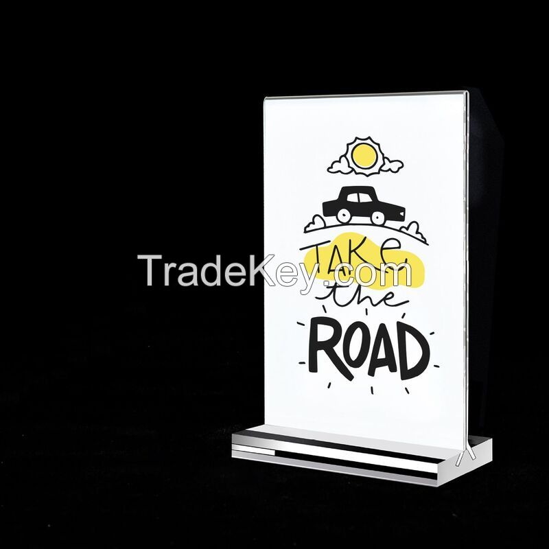 A4 T Shaped Acrylic Sign Holder