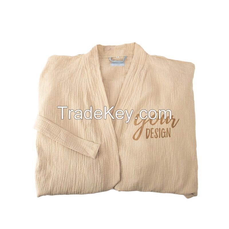 Women Long Cotton Bathrobe