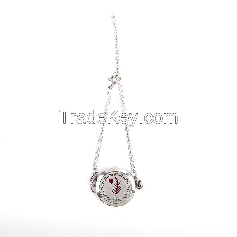 Essential Oil Diffuser Locket Chain Bracelet