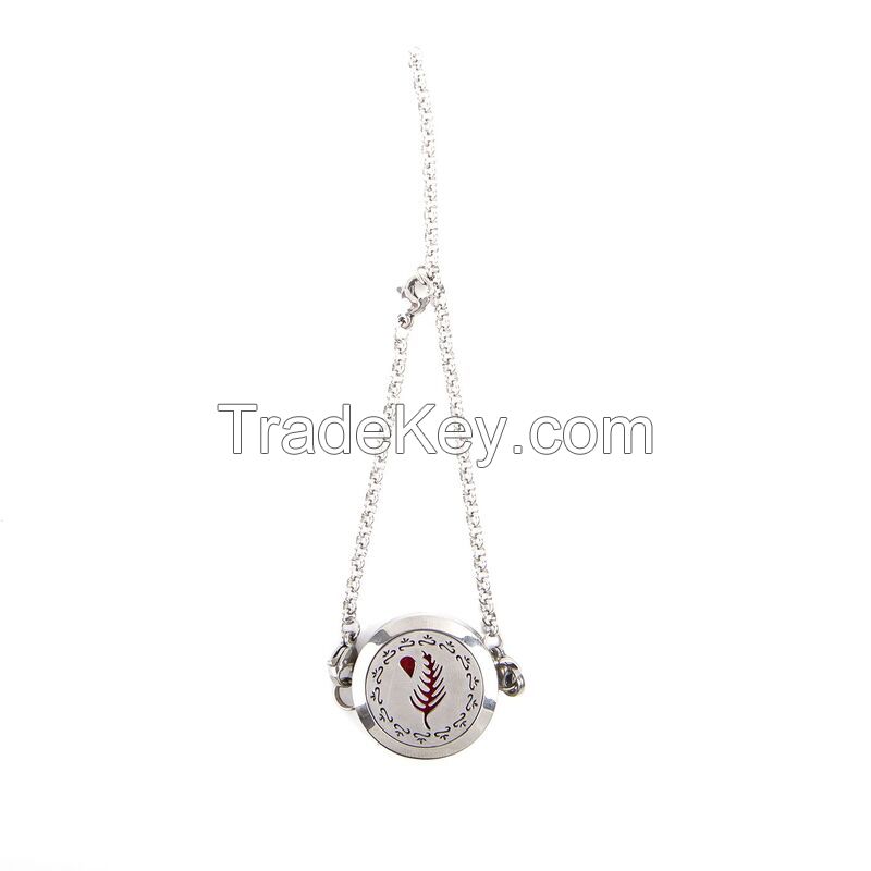 Essential Oil Diffuser Locket Chain Bracelet