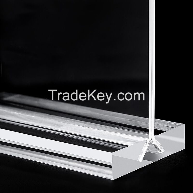 A4 T Shaped Acrylic Sign Holder