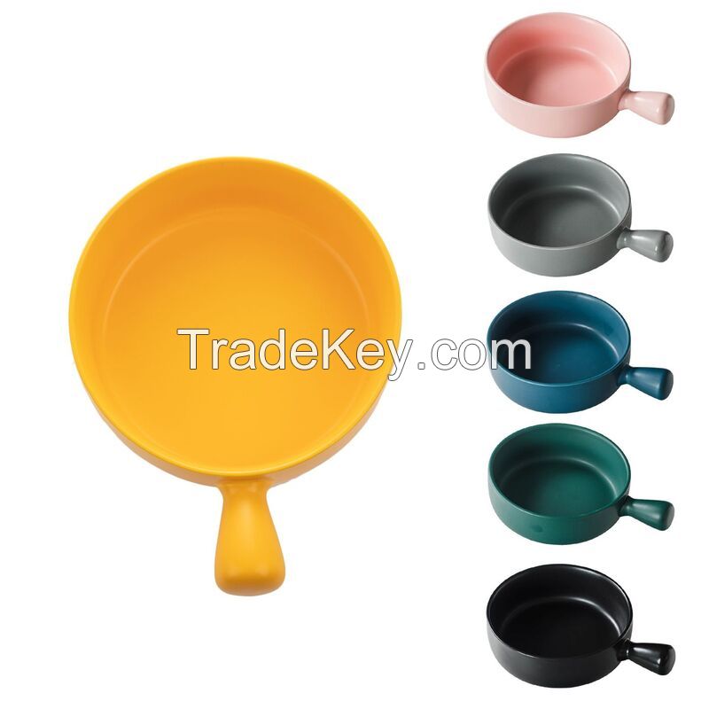 Ceramic Bowl With Handle