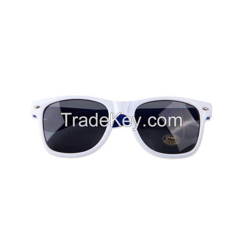 Promotional White Frame Neon Classic Sunglasses