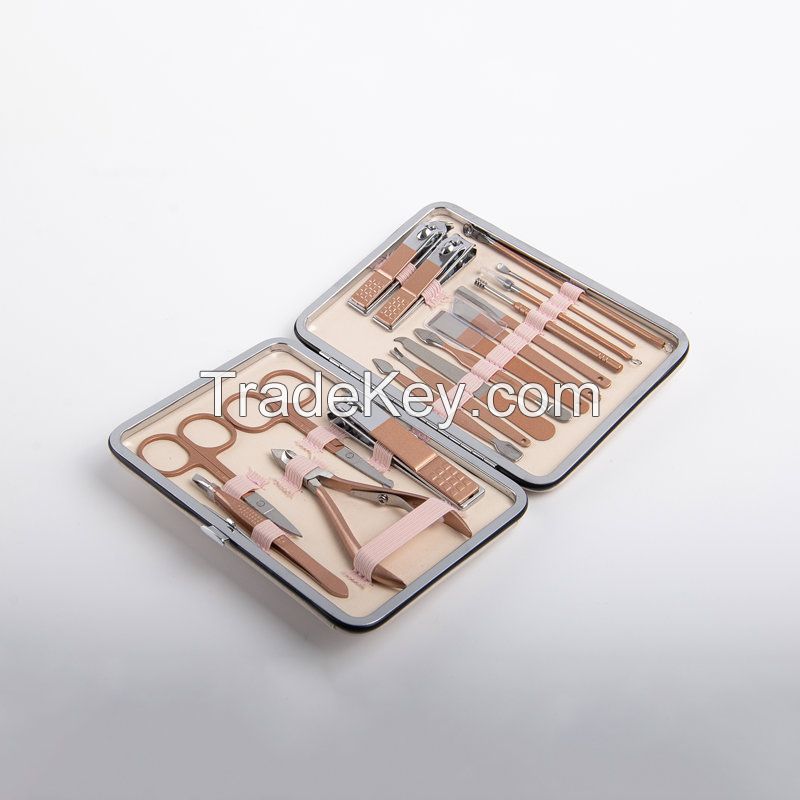 18 in 1 Rose Gold Nail Clipper Set