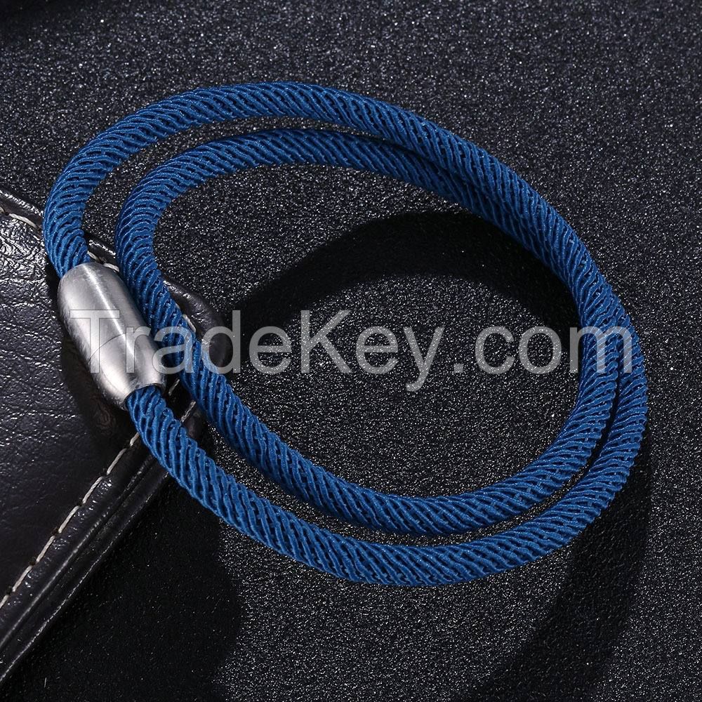 Magnetic Clasp Rope Bracelet