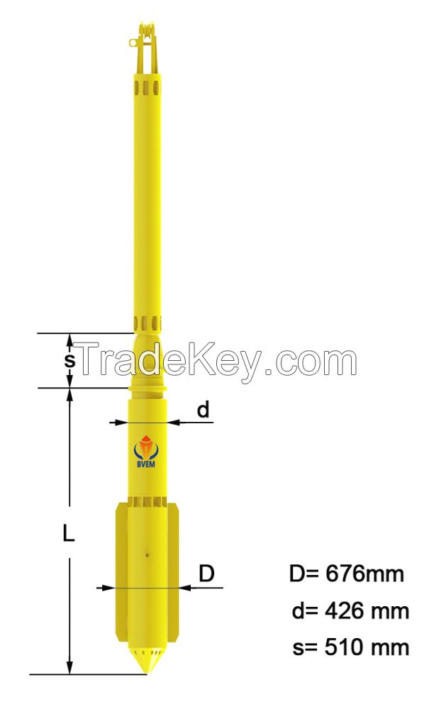 426mm-130kw Top Feed Vibroflot pile driver