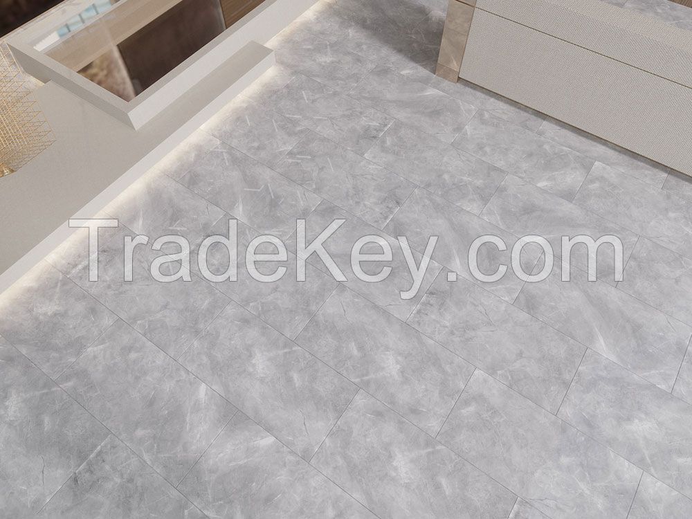 Marble Look Pulpi Grey 60x120cm Porcelain Ceramic Tiles For Floor and Wall Glossy Full Body