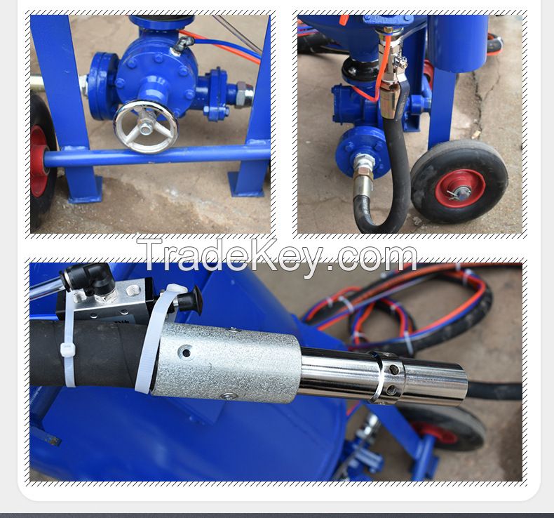 Portable sand blasting machine