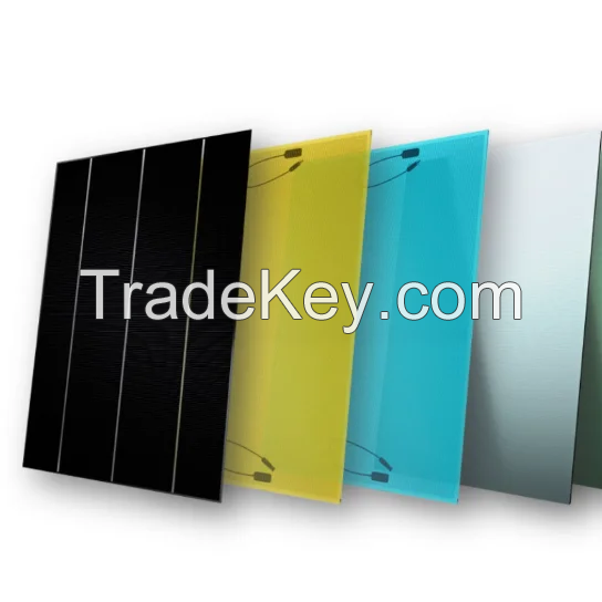 Gaoming Bipv Green Color Solar Panel Glass Facade For Building Customized Bipv Photovoltaic Solar Panel