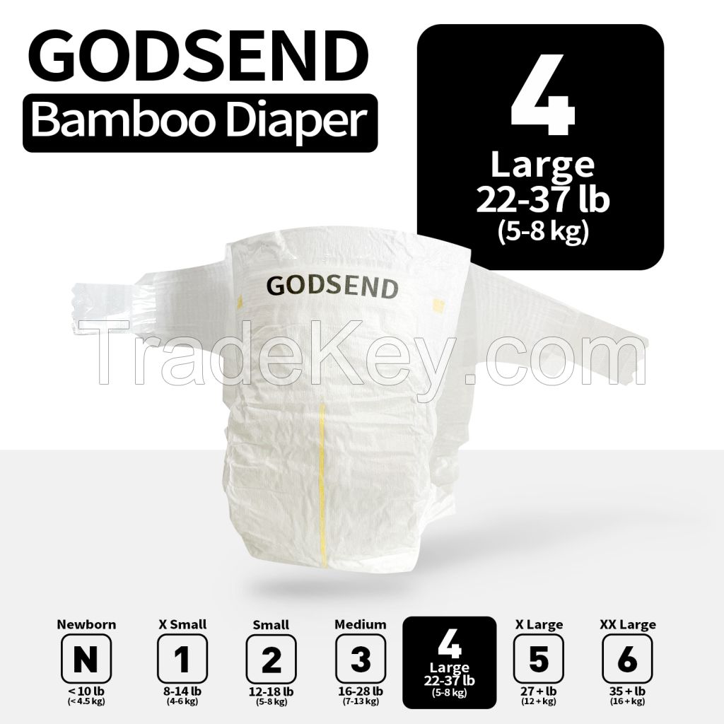 Bamboo Viscose Disposable Diaper for Baby