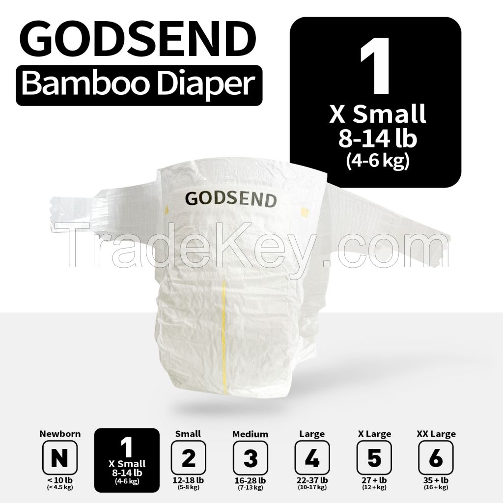 Bamboo Viscose Disposable Diaper for Baby