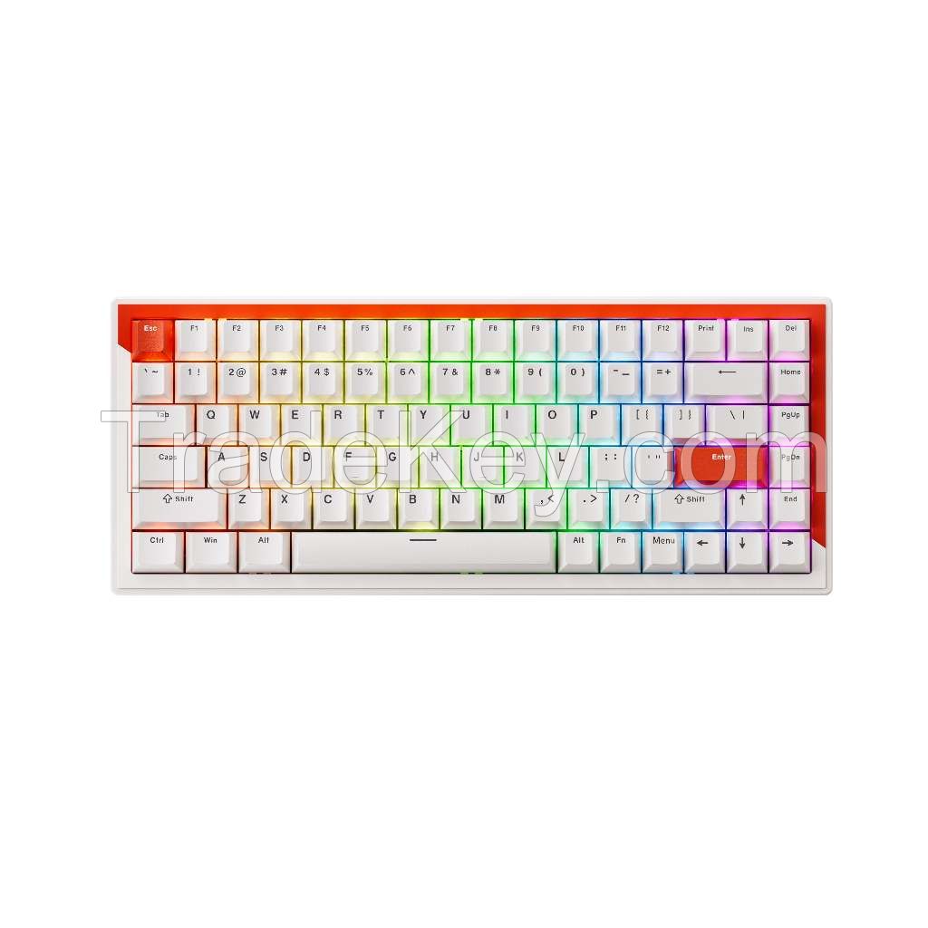 DrunkDeer G75 Rapid Trigger Mechanical Keyboard, TKL Gaming Keyboards, Magnetic Switch Keyboard, 75% Layout - 84 Keys, RGB