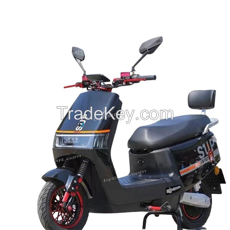 High power 2 wheel Electric moped electric pedal motorcycle including lead-acid batteries