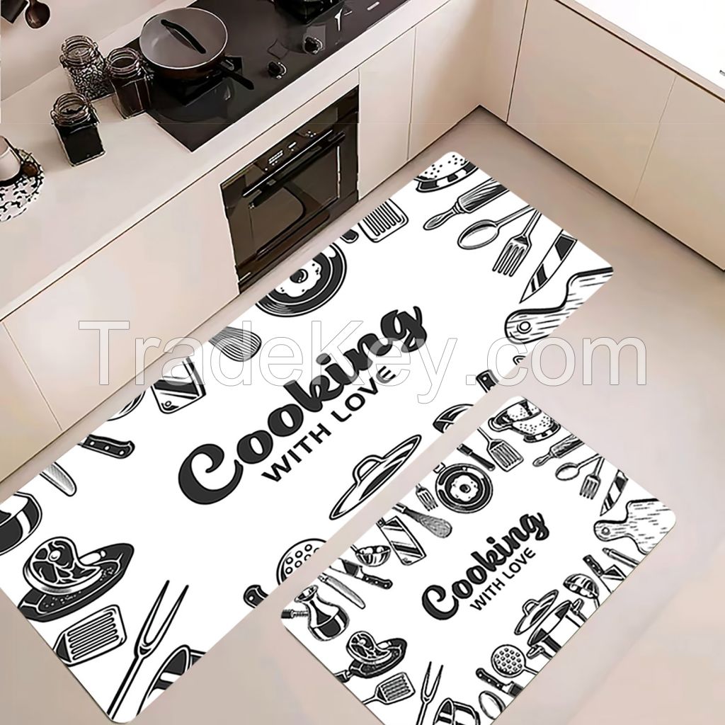 heat resistant customized long standing anti-fatigue kitchen mats