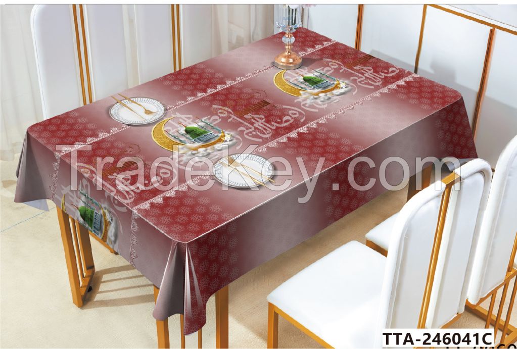 New hot sell Ramadan  PVC Tablecloth