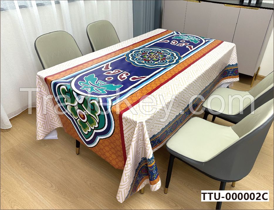 Great plastic tablecloth for parties, holiday parties, birthday parties, Christmas, Thanksgiving dinner, bbq, weddings, gatherings, trade shows, events, and any other occasions.