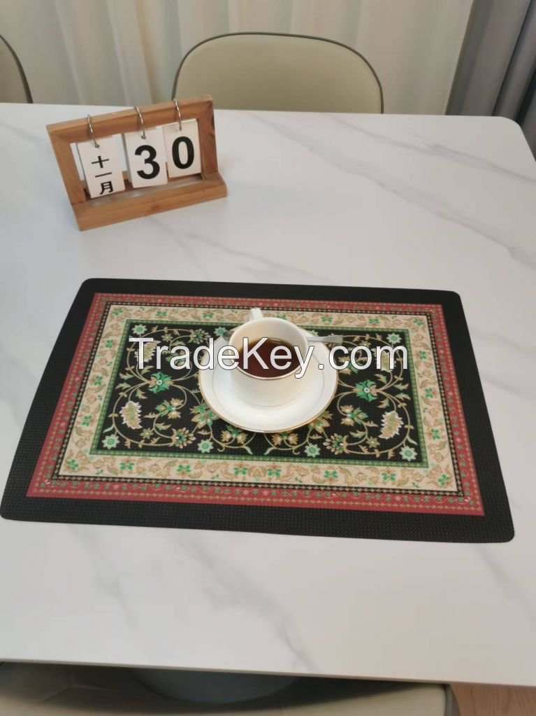 30*45 cm rectangle placemat hotel  dining  heat-resistance and water-proof table mats