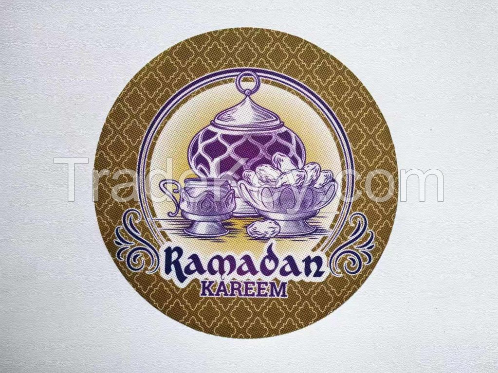 Ramadan heat resistance round 38 cm coffee Dining table mat 