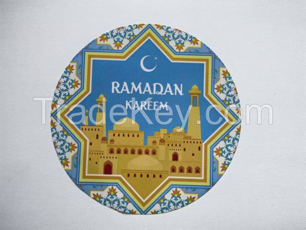 Ramadan heat resistance round 38 cm coffee Dining table mat 