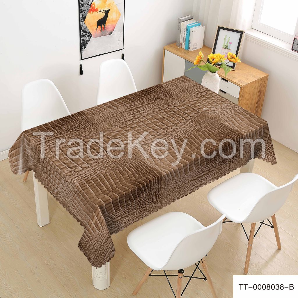 Alligator skin pattern  heat-resistance waterproof pvc tablecloth 