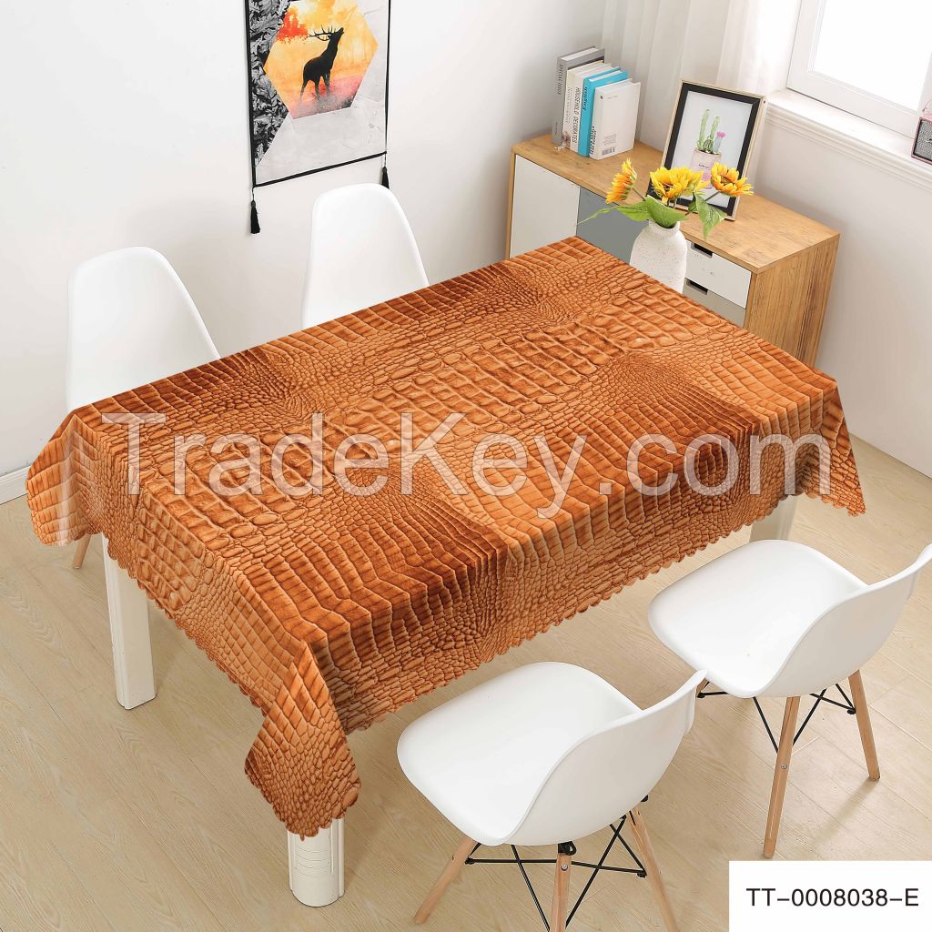 Alligator skin pattern  heat-resistance waterproof pvc tablecloth 