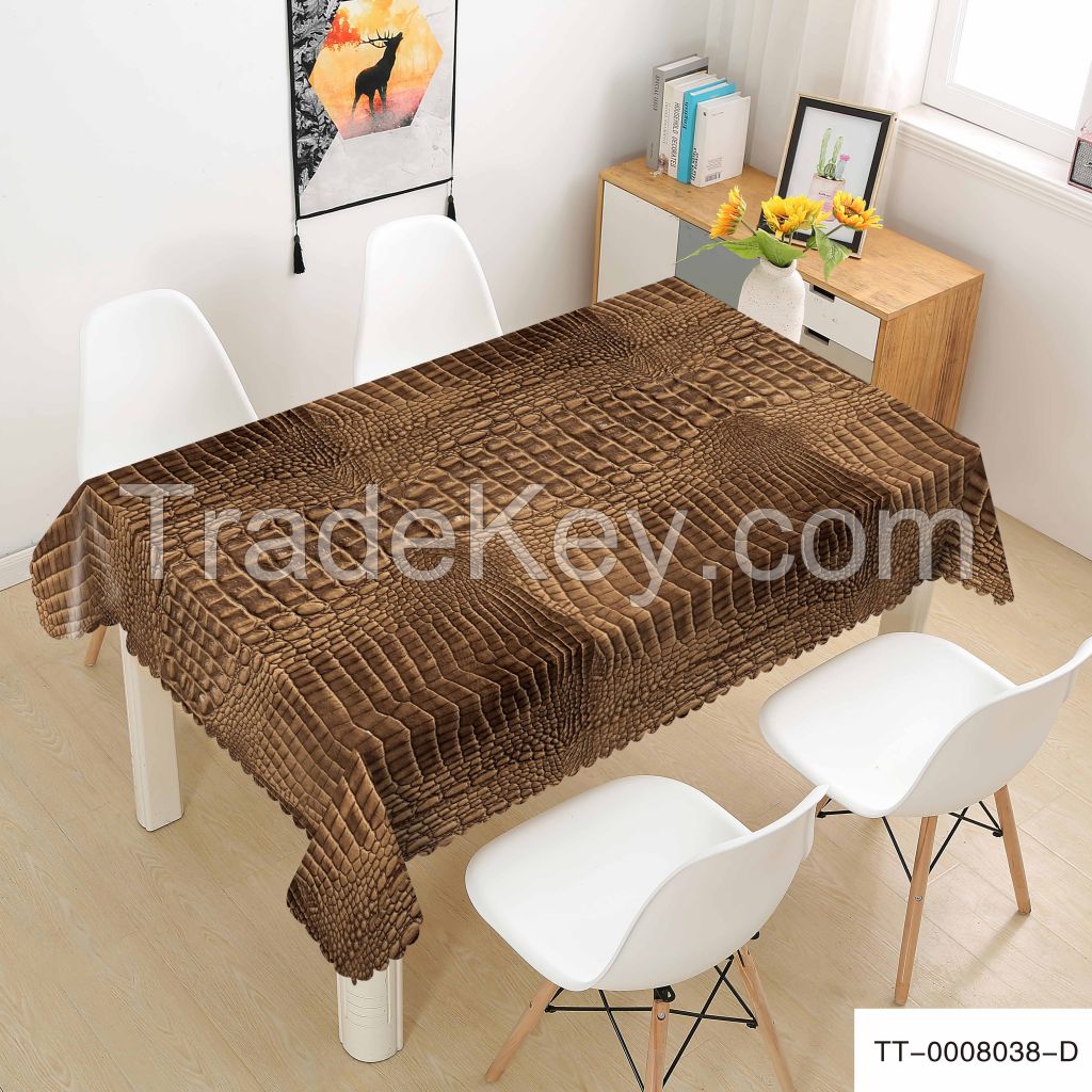 Alligator skin pattern  heat-resistance waterproof pvc tablecloth 