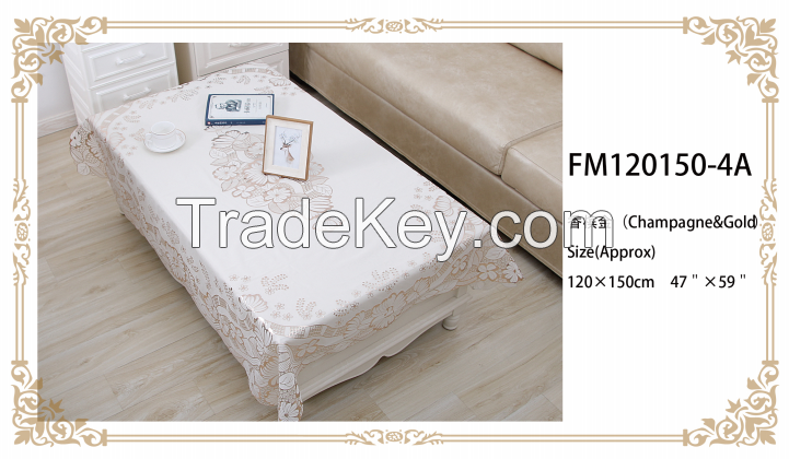 100% Vinyl Dust-Proof Wrinkle Resistant Table Cover for Kitchen Dining 