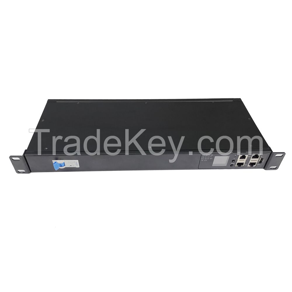 Kdee IEC C13 Bitcoin Secured Intelligent Metered-by-Outlet Rack PDU for High Security Environments 16A 200V Power Distribution Unit