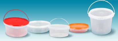 Plastic pails with lids 0.5-20.5L