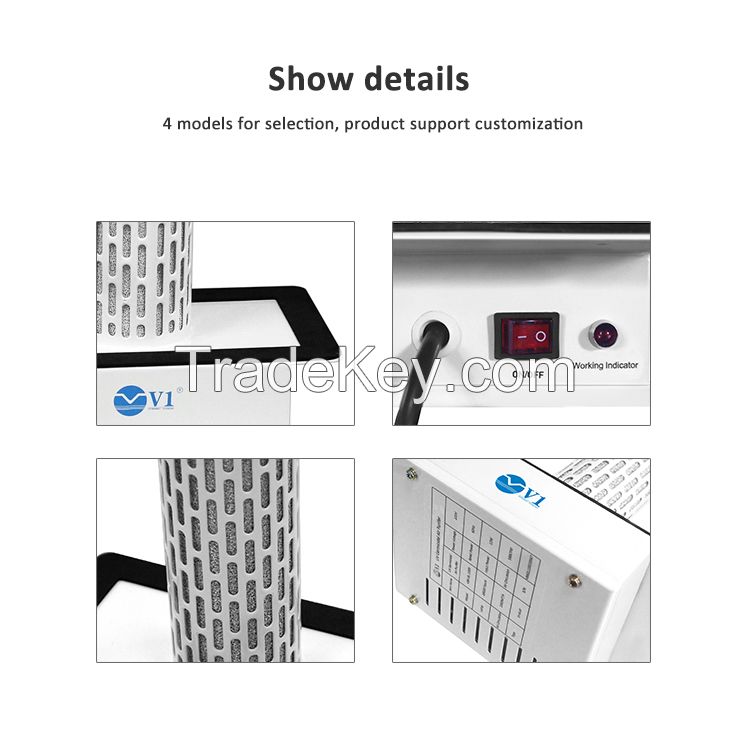 HVAC air purifier with photocatalysis technology and UV lamp for air sterilization and odor removal